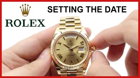 rolex date set wrong|rolex watch date change time.